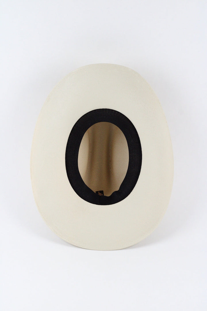Luckenbach Cattlemen Straw Cowboy Hat - Ivory