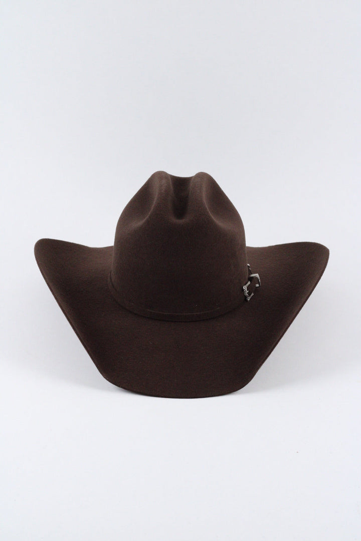 Wren Merino Wool Western Hat - Chocolate
