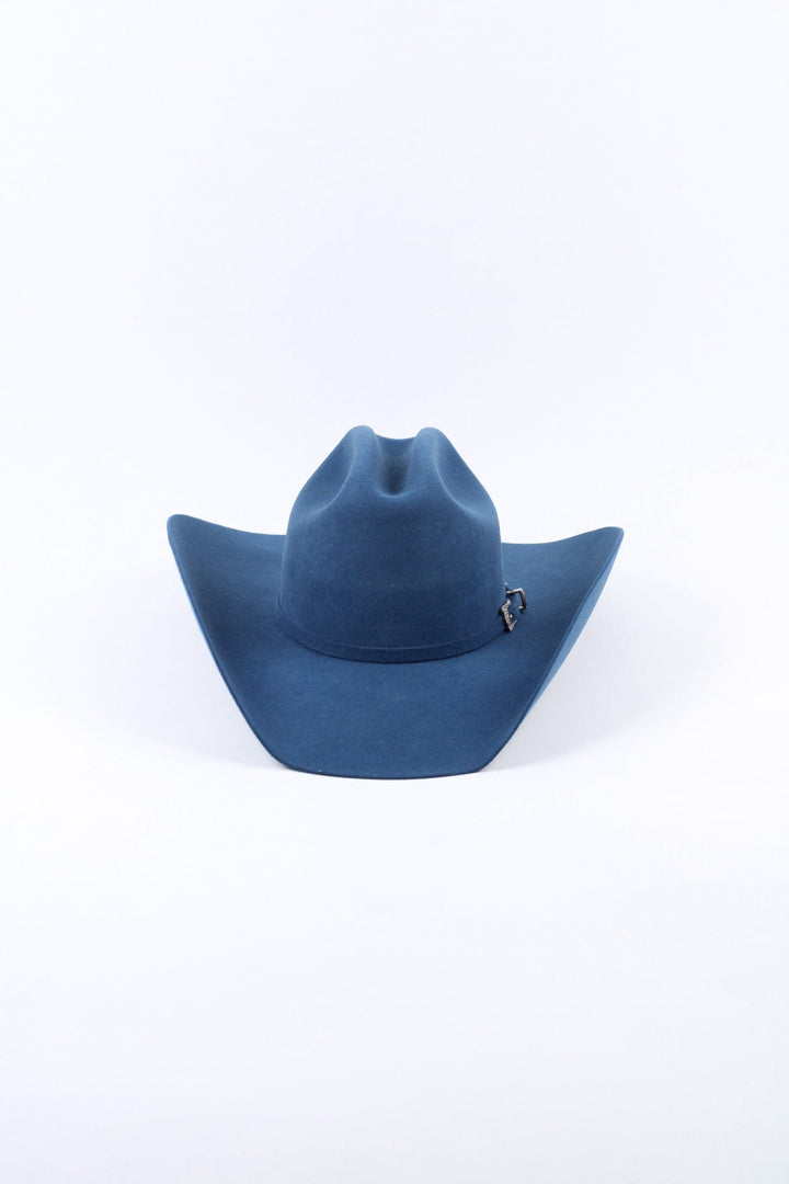 Wren Merino Wool Western Hat - Peacock Blue