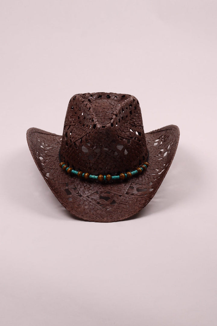 Bayside Rancher Raffia Hat - Chocolate