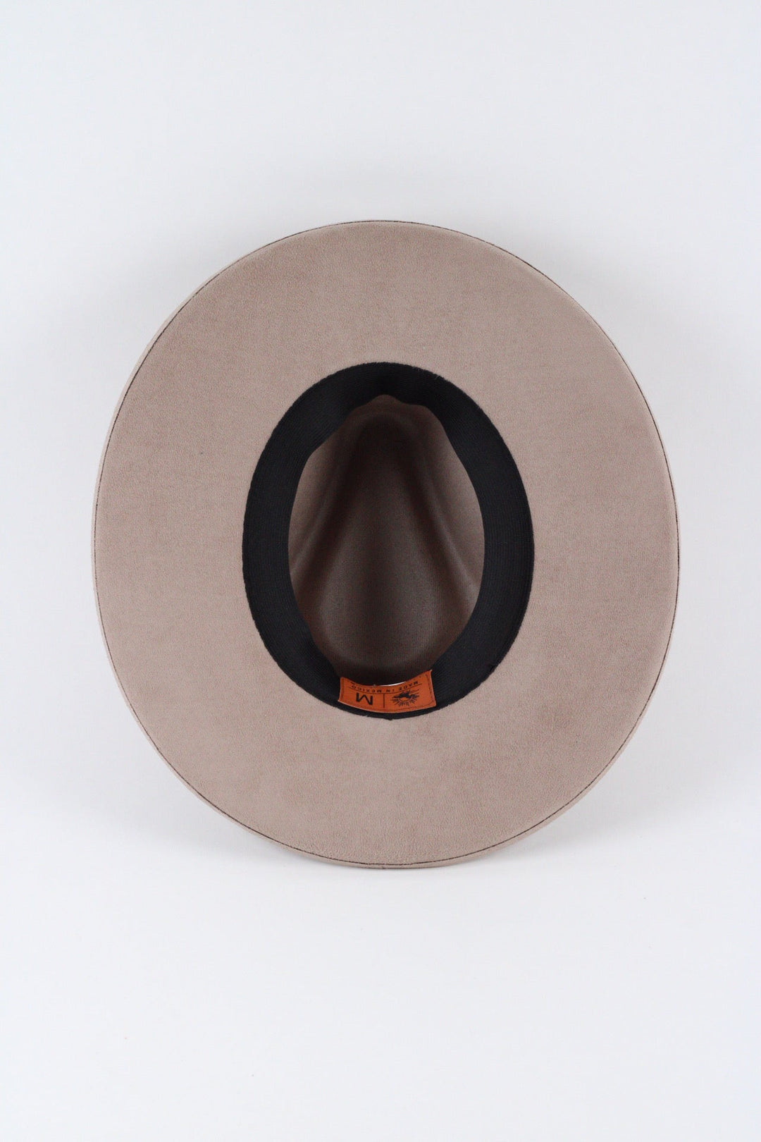Vegan Suede Rancher Hat - Pencil Brim - Sand