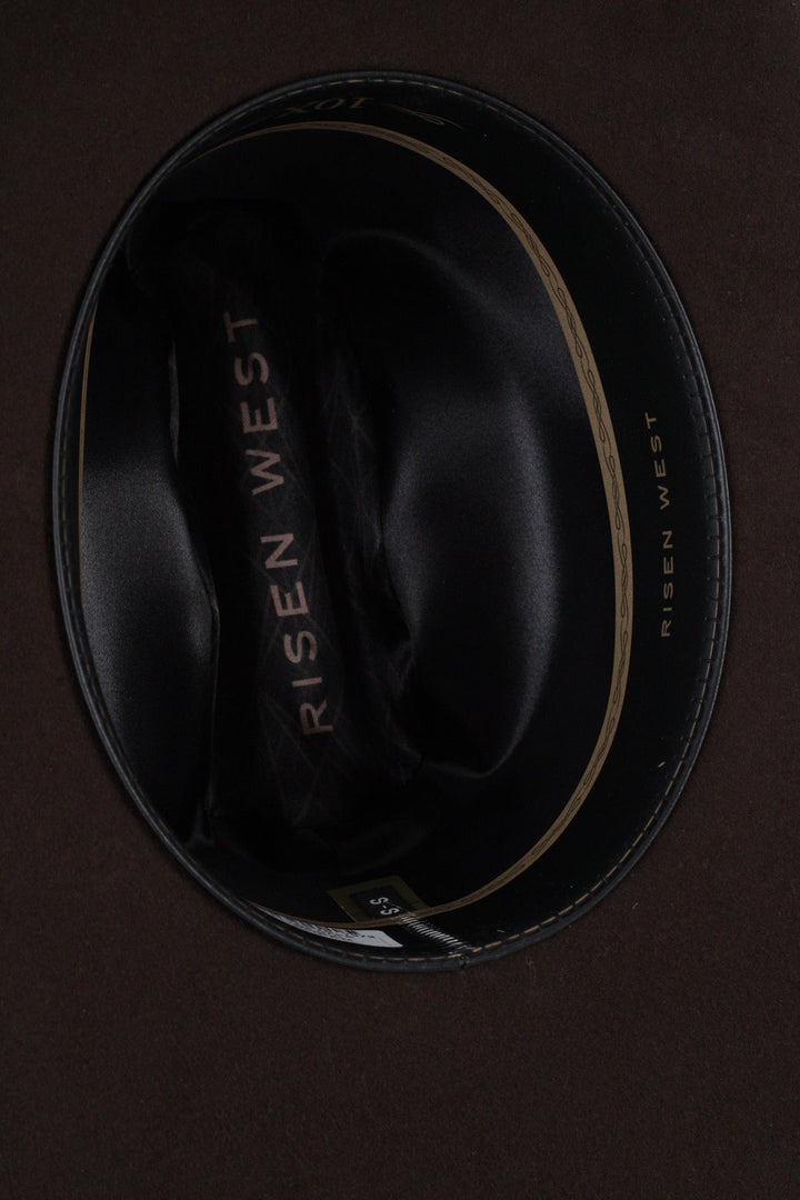 Wren Merino Wool Western Hat - Chocolate