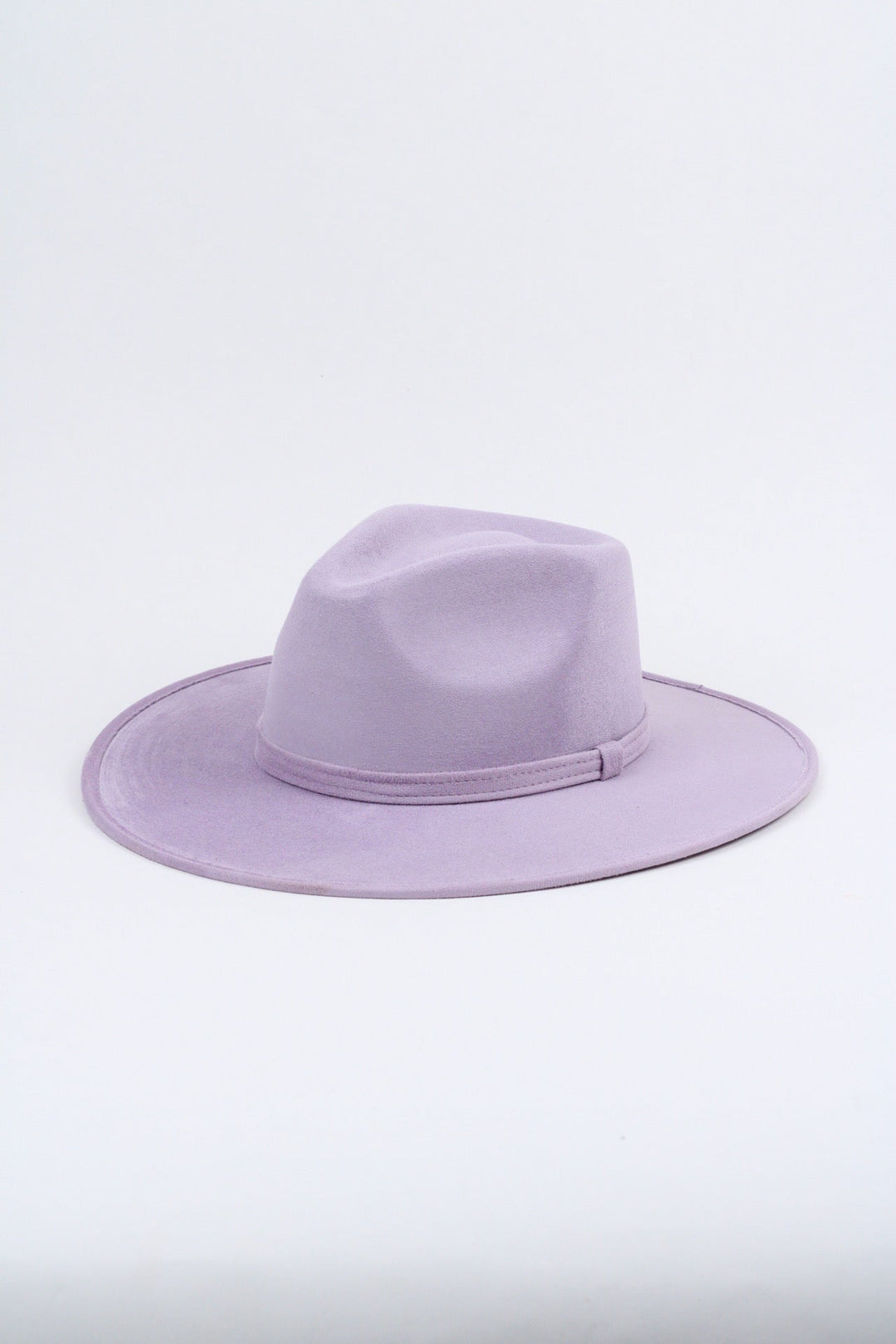 Vegan Suede Rancher Hat - Lavender