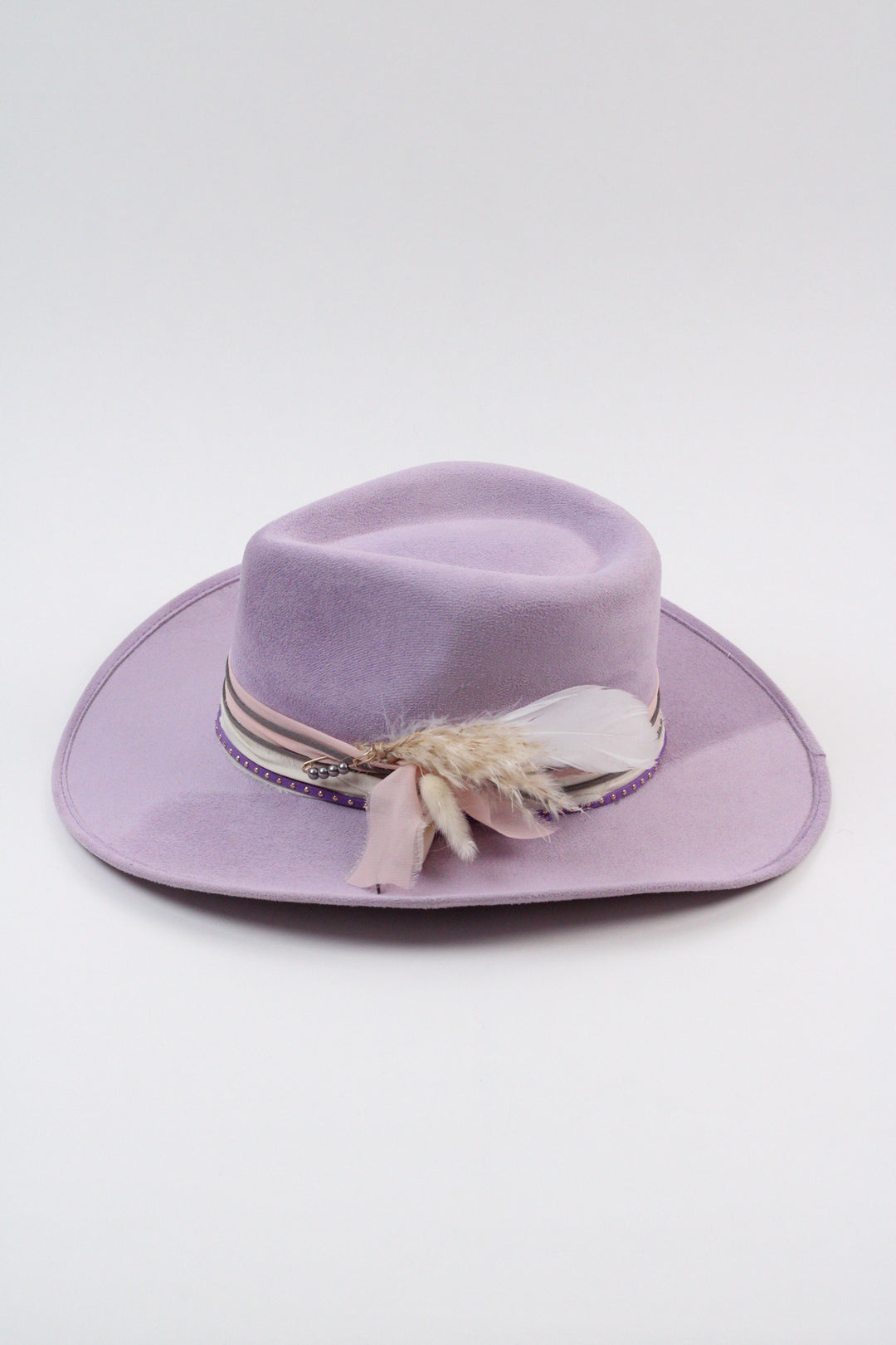 Adeline Western Teardrop Hat - Lavender