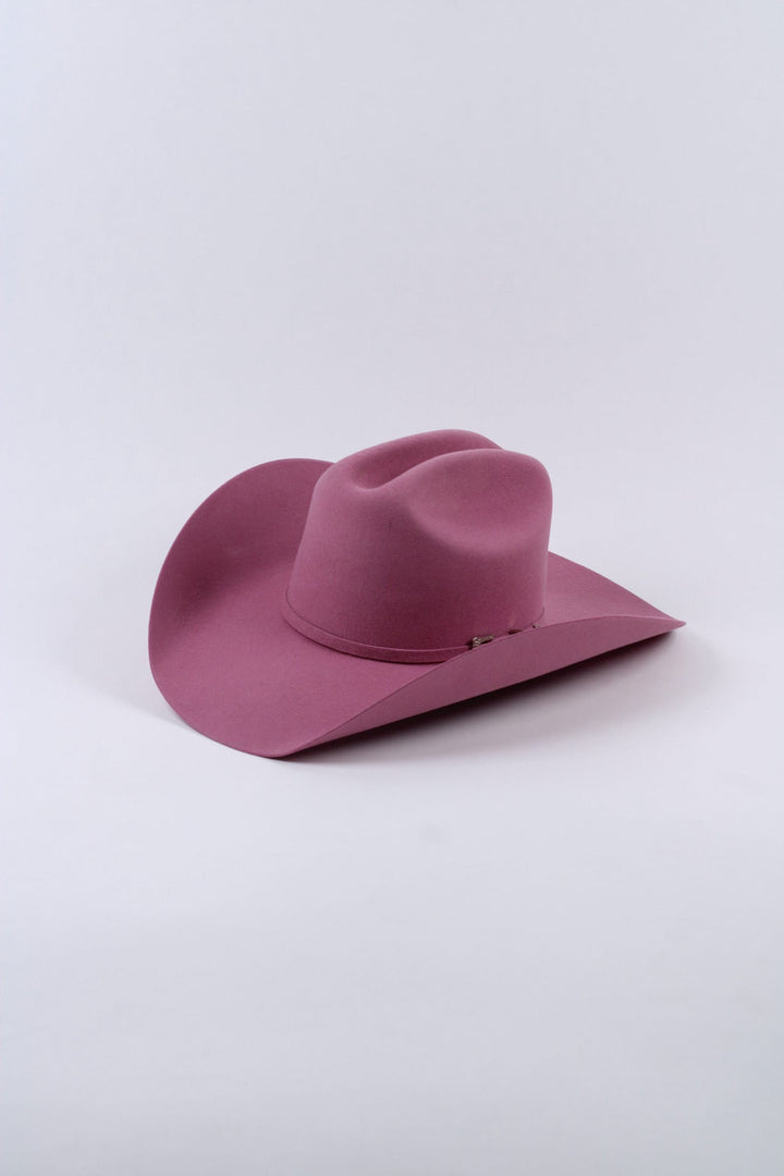 Wren Merino Wool Western Hat - Mulberry Pink