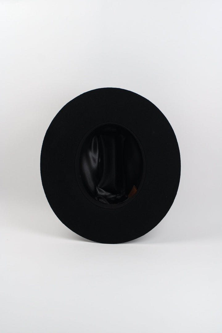 Dakota Cattleman Flat Brim Hat - Black