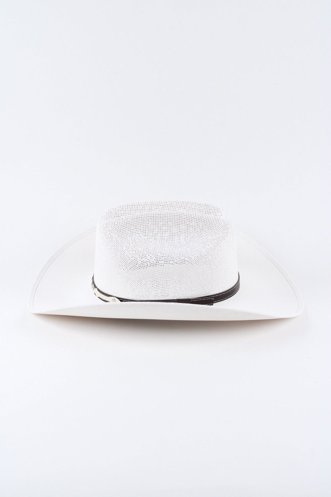 Luckenbach Cattlemen Straw Cowboy Hat - White