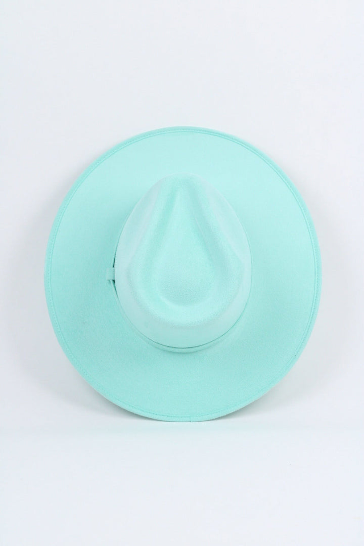 Vegan Suede Rancher Hat - Mint