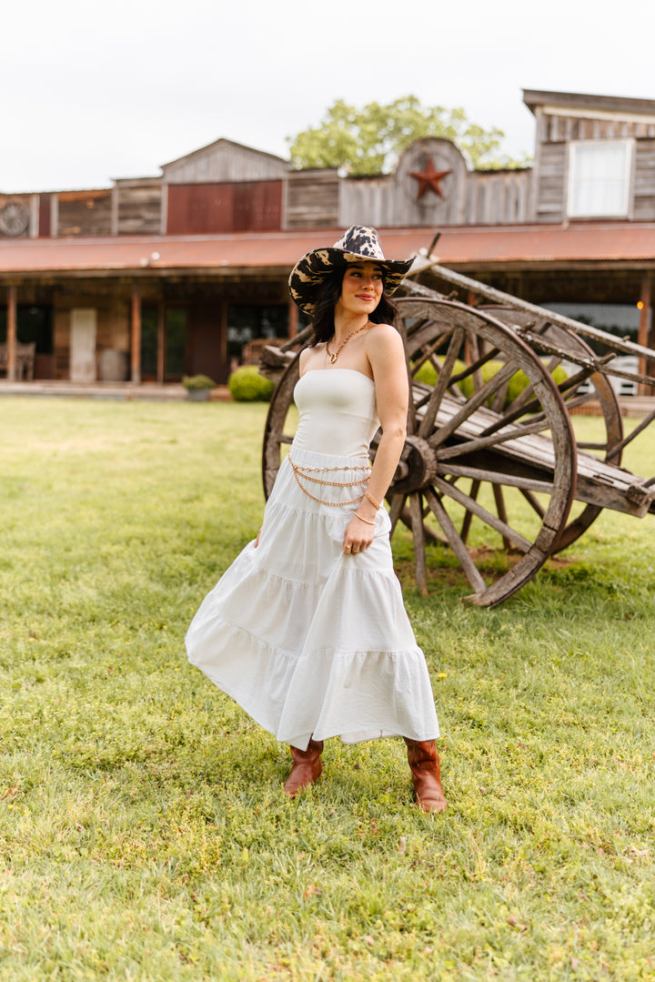 Ellie Cow Print Texana