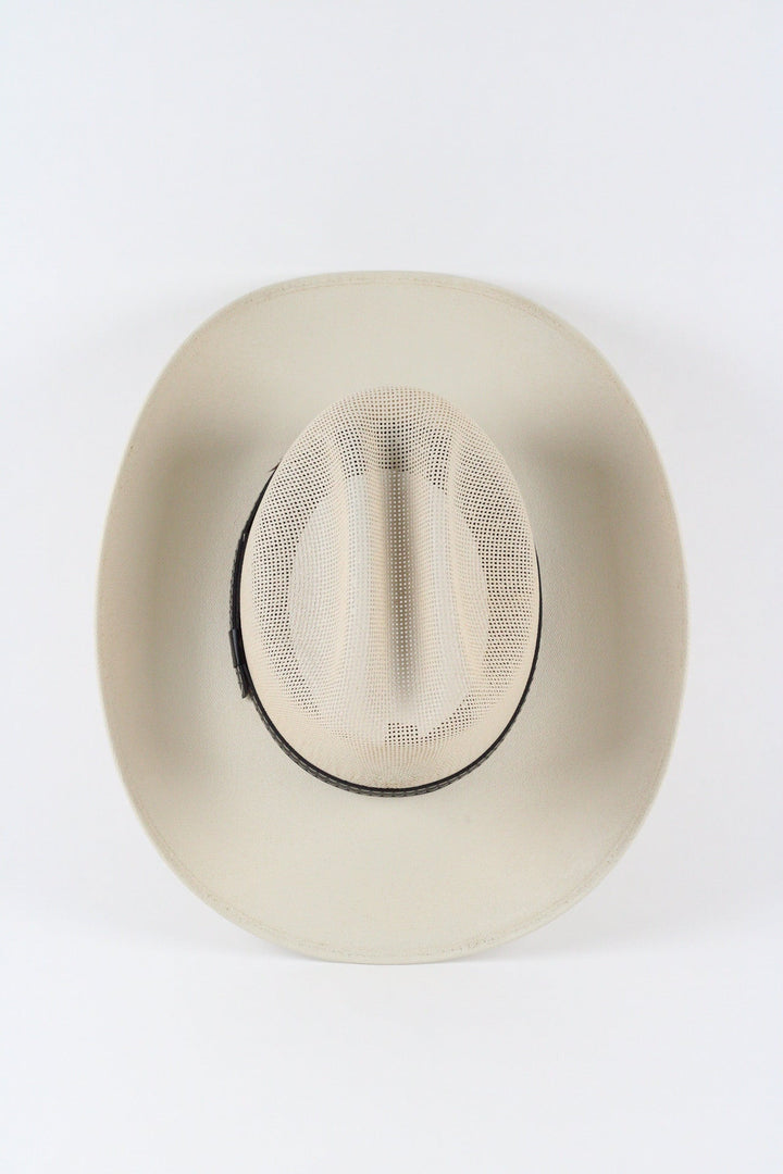 Luckenbach Cattlemen Straw Cowboy Hat - Ivory