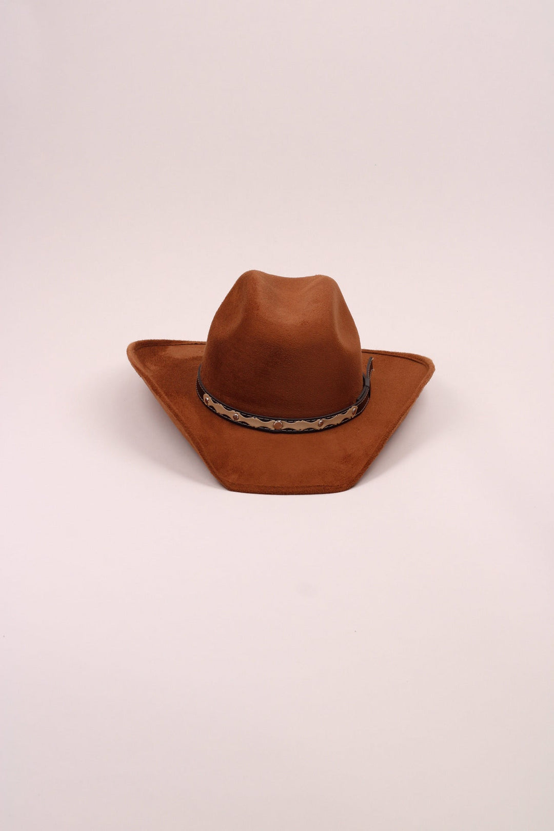 Kids Vegan Suede Austin Hat - Caramel
