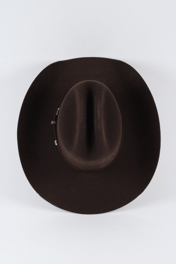 Wren Merino Wool Western Hat - Chocolate