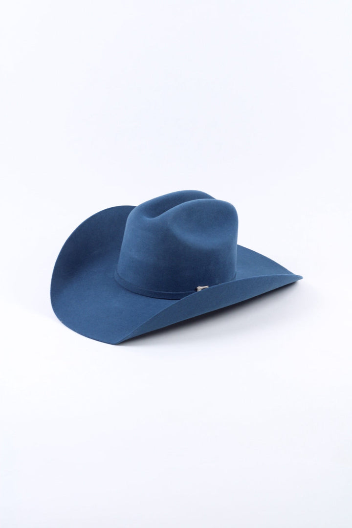 Wren Merino Wool Western Hat - Peacock Blue