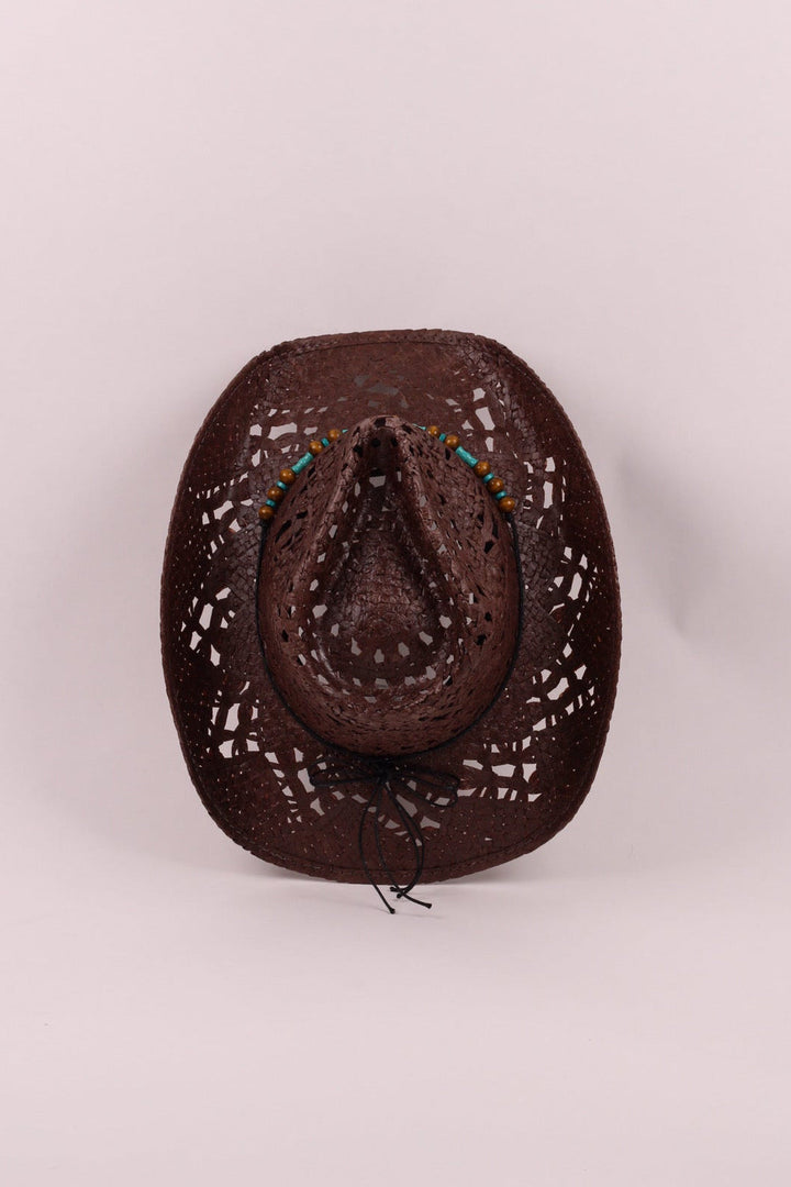 Bayside Rancher Raffia Hat - Chocolate