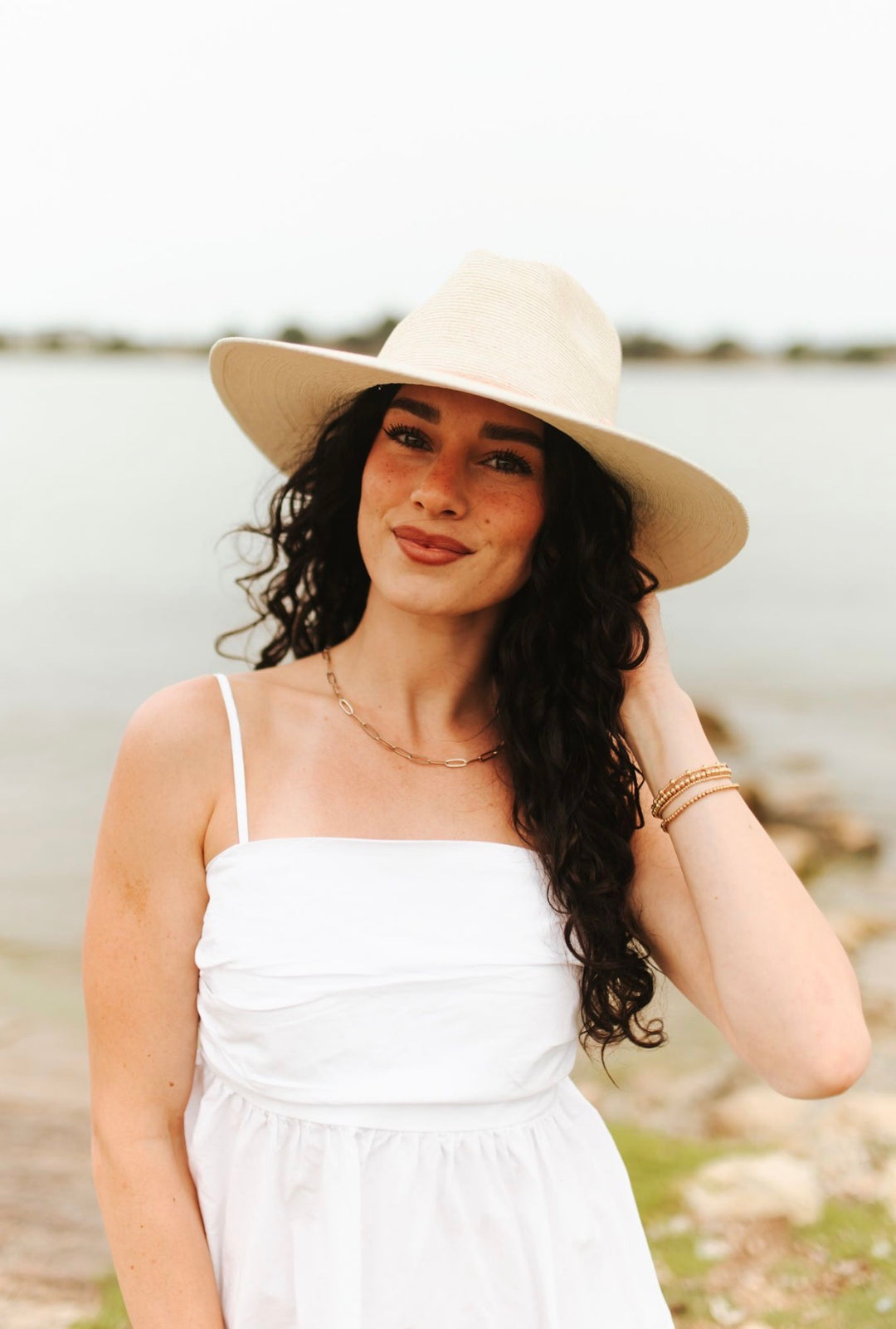 Cabo Fine Palm Leaf Rancher Hat - Ivory
