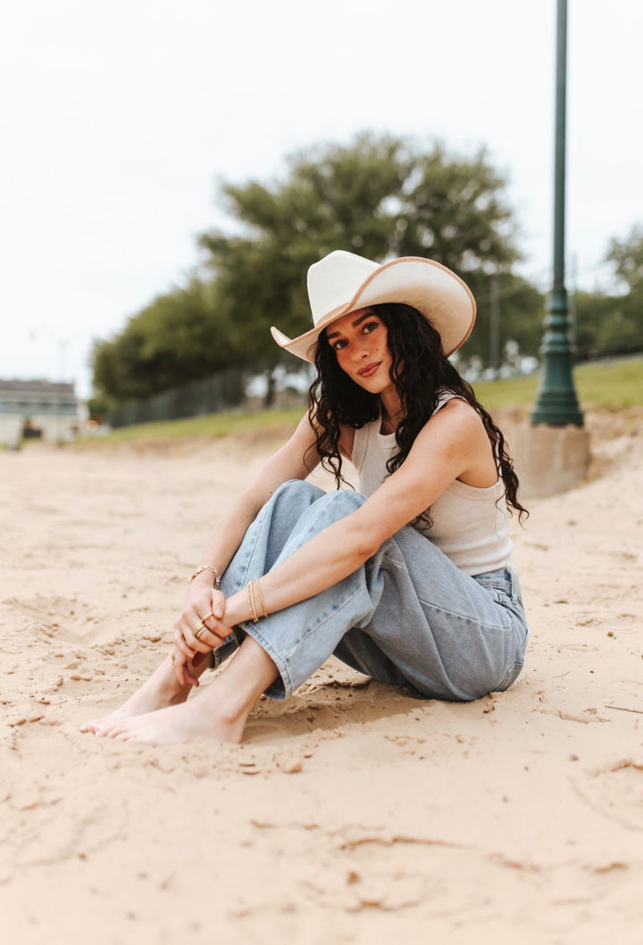 Durango Cowboy Hat - Duo Tone - Ivory + Cappuccino
