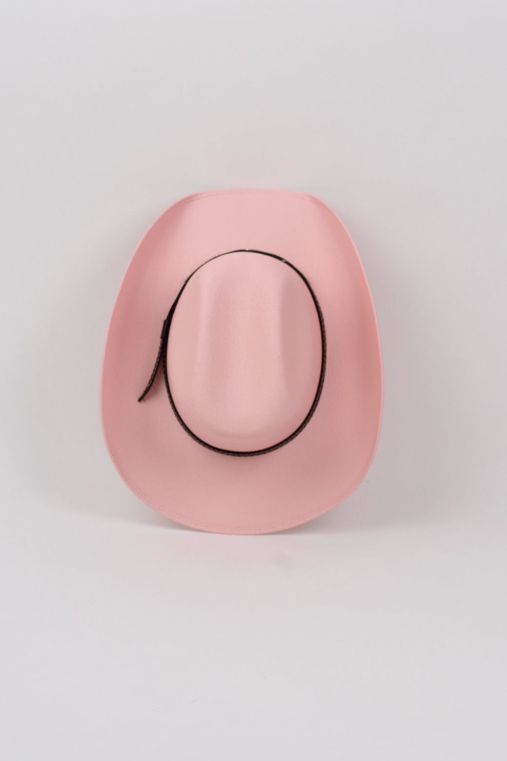 Kids Austin Structured Straw Cowboy Hat - Blush Pink