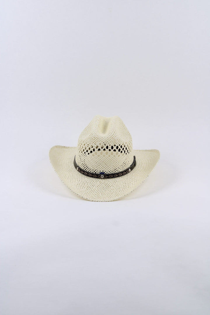 Montecito Raffia Cowboy Hat - Ivory