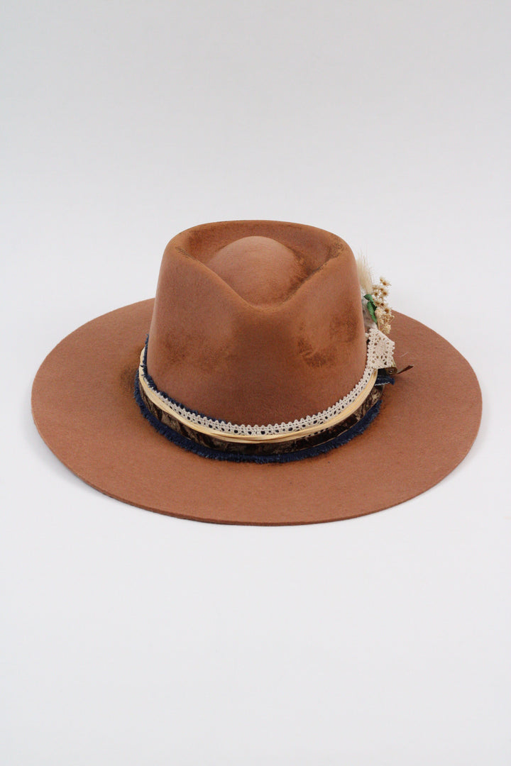 Aspen Rancher Flat Brim Hat - Tan