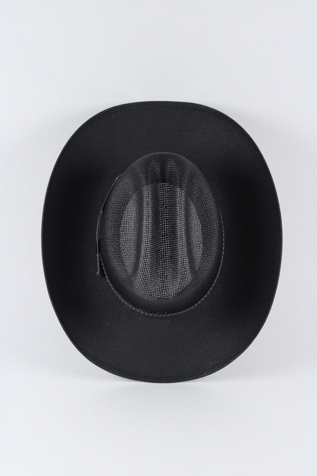 Luckenbach Cattlemen Straw Cowboy Hat - Black