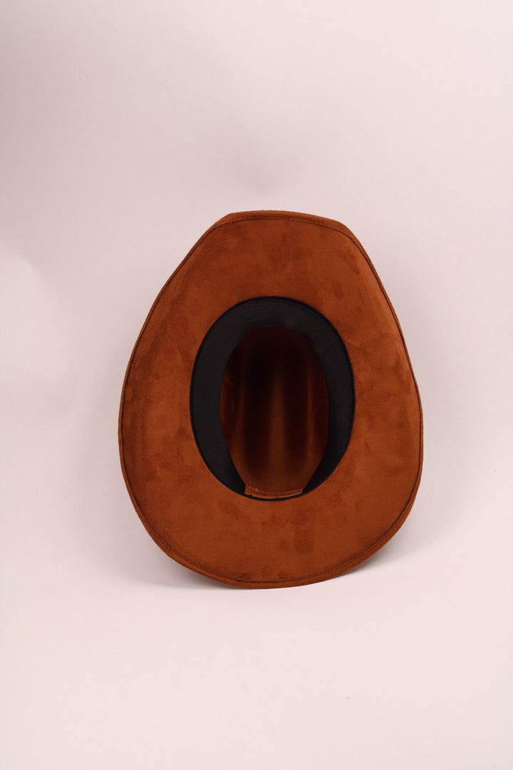 Kids Vegan Suede Austin Hat - Caramel