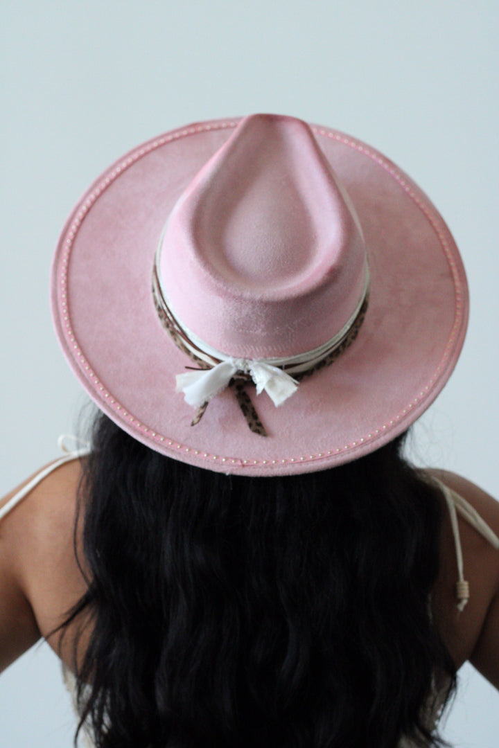 Hallie Rancher Hat - Blush Pink