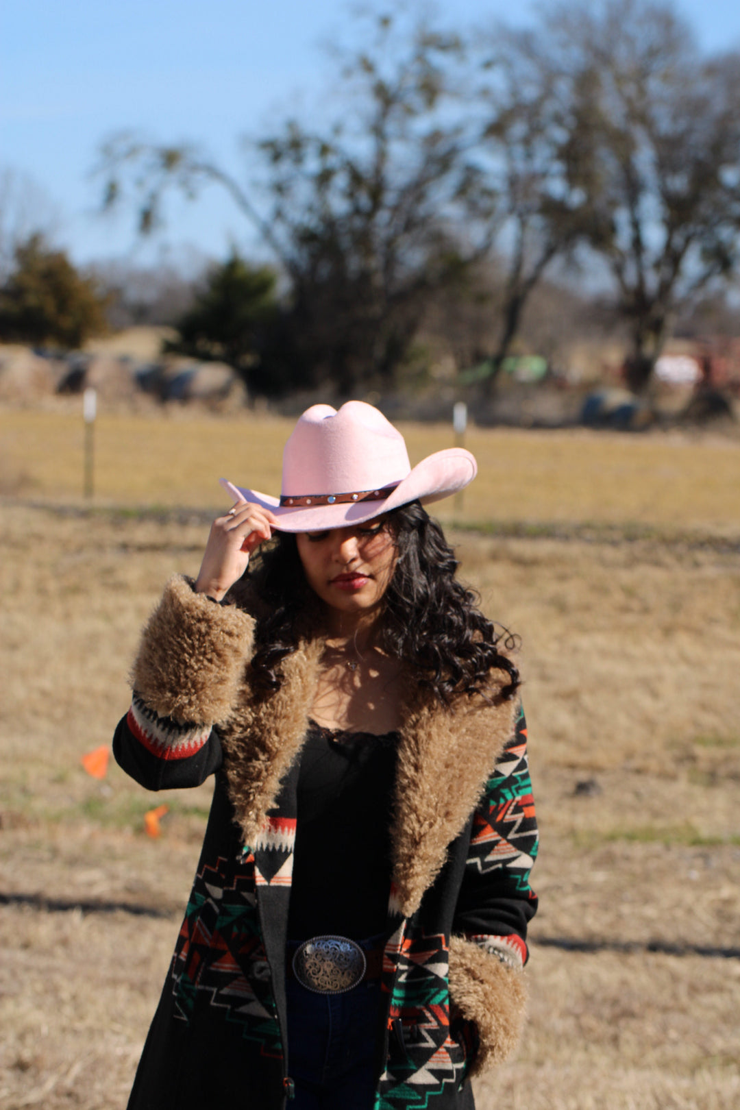 The Durango Cowboy Hat - Blush Pink