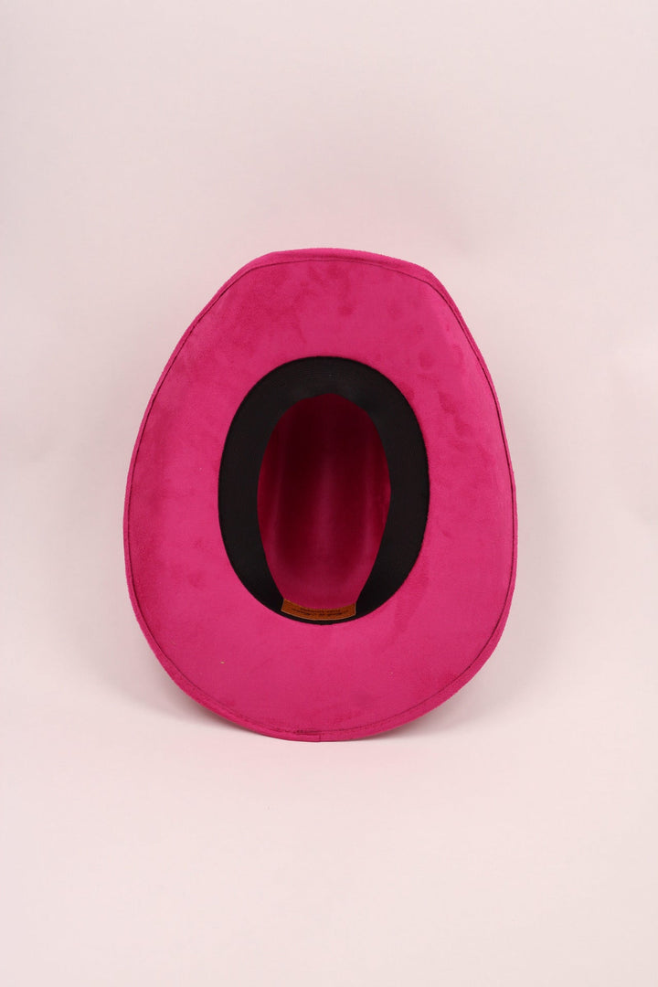 Kids Vegan Suede Austin Hat - Magenta