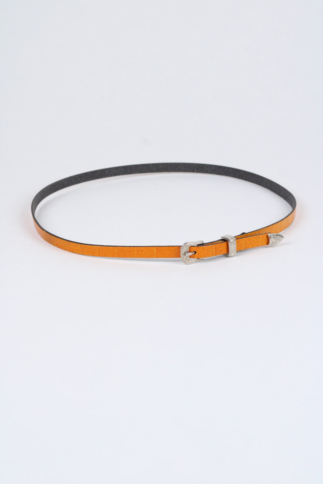 Crocodile Print Leather Hat Band w/ Buckle