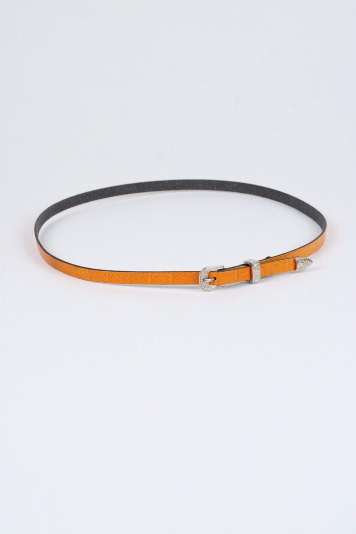 Crocodile Print Leather Hat Band w/ Buckle