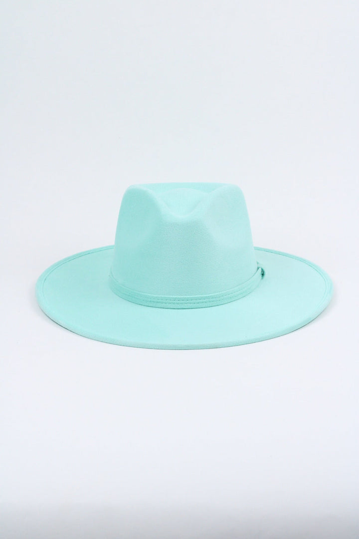 Vegan Suede Rancher Hat - Mint