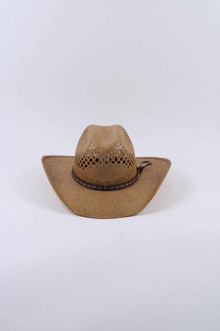 El Dorado Raffia Cowboy Hat - Camel