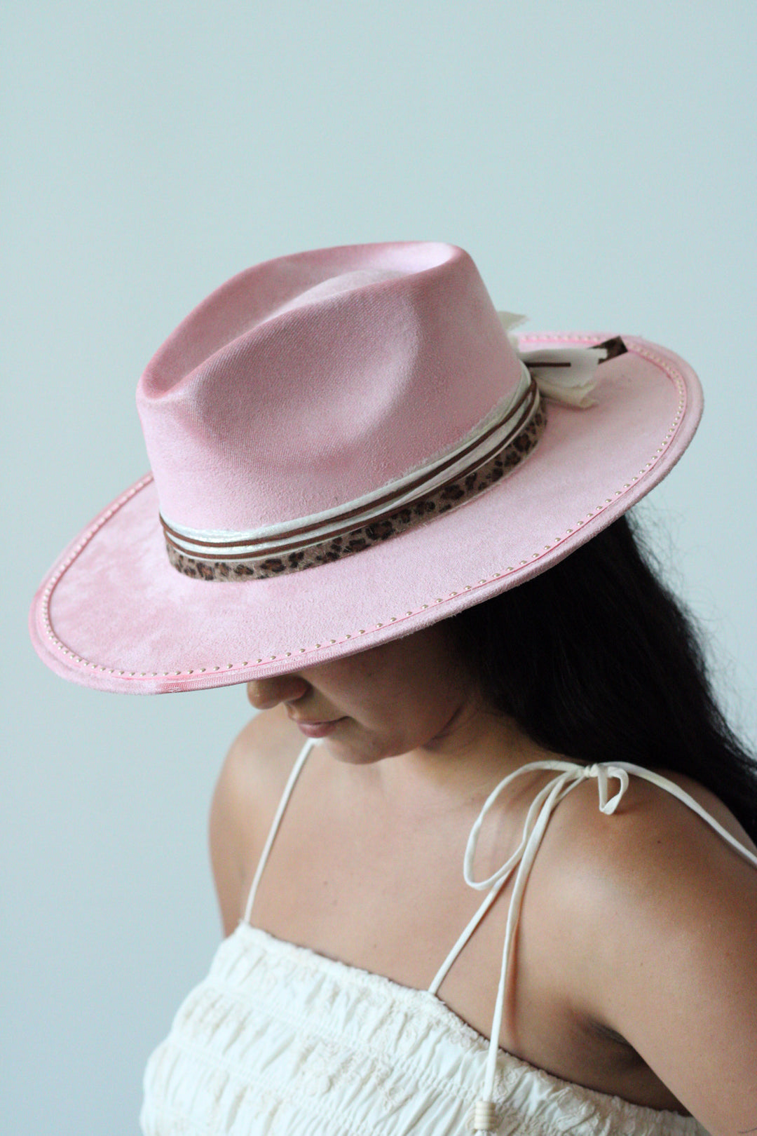 Hallie Rancher Hat - Blush Pink