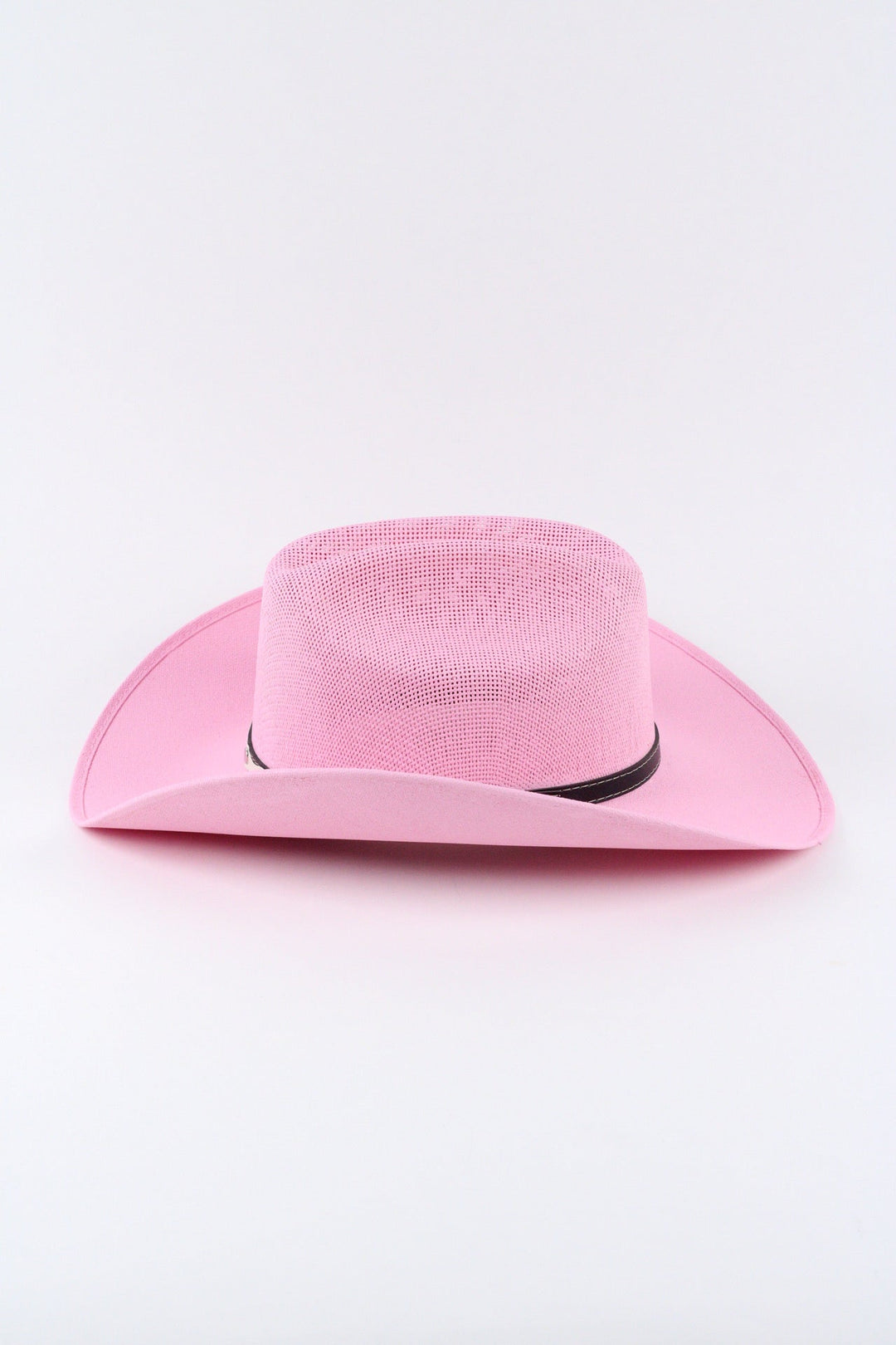 Luckenbach Cattlemen Straw Cowboy Hat - Pink