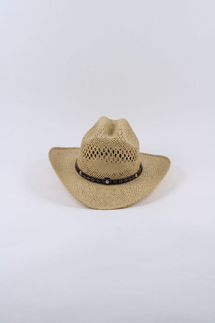 Montecito Raffia Cowboy Hat - Natural