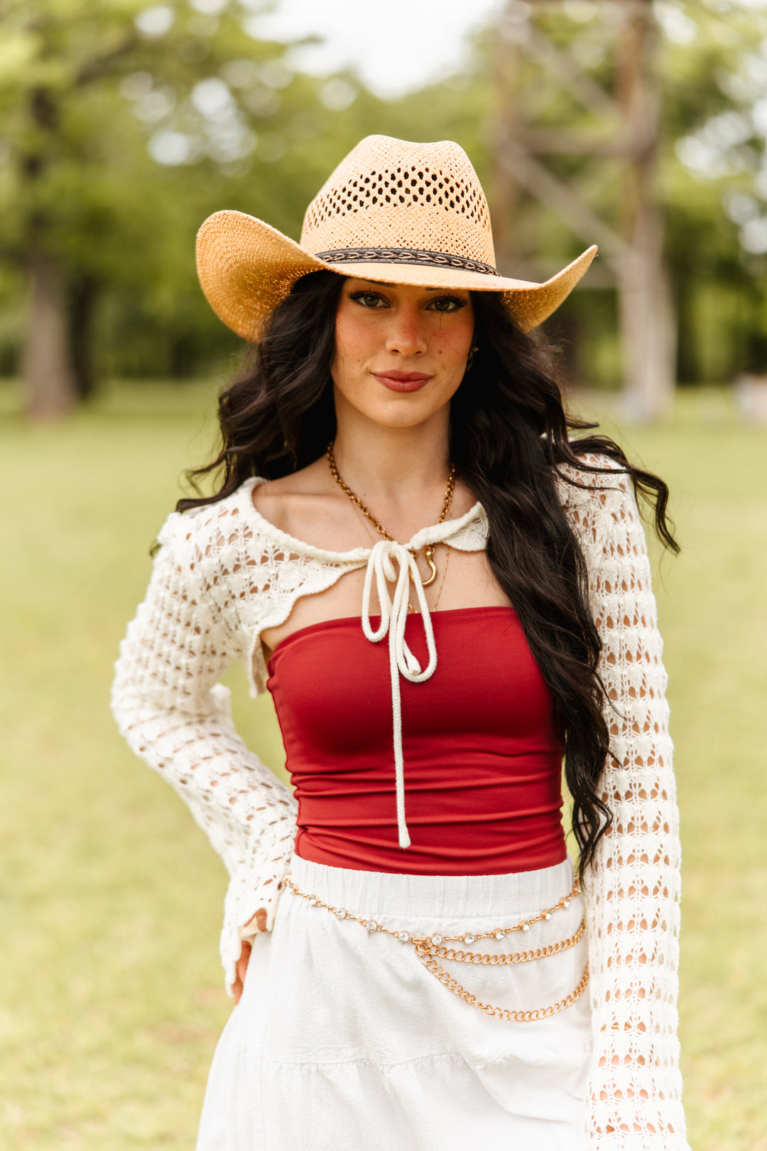 El Dorado Raffia Cowboy Hat - Camel