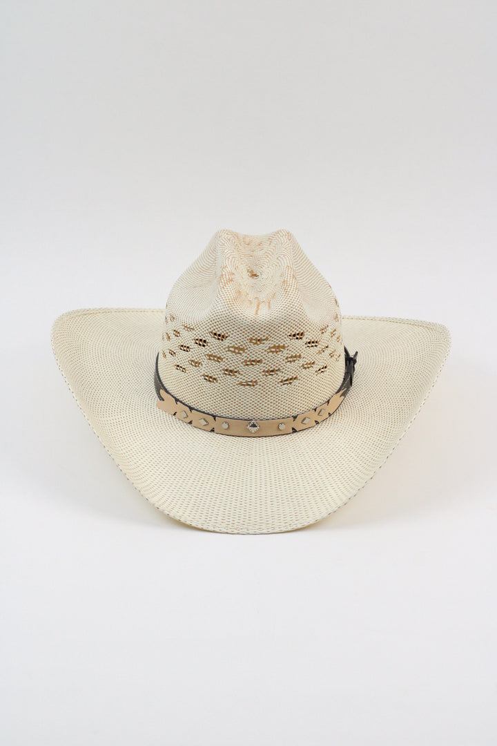Bailey Cattleman Straw Cowboy Hat - Bone