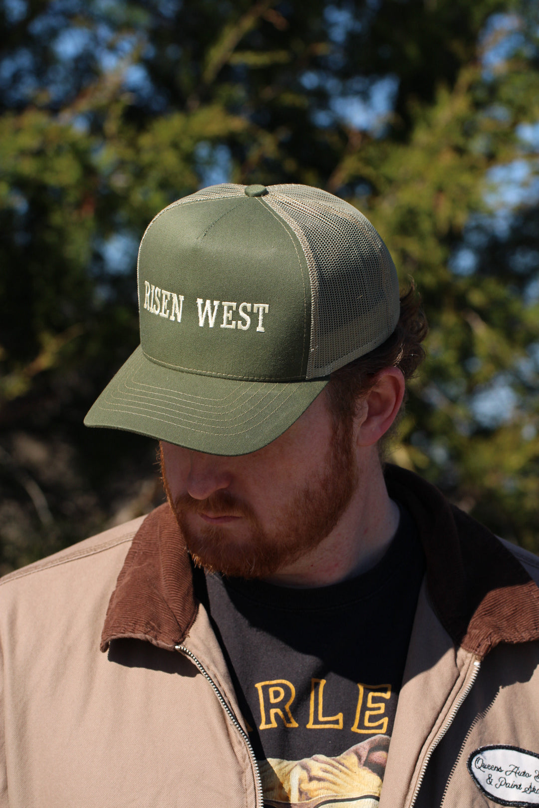 Risen West Trucker Hat - Olive