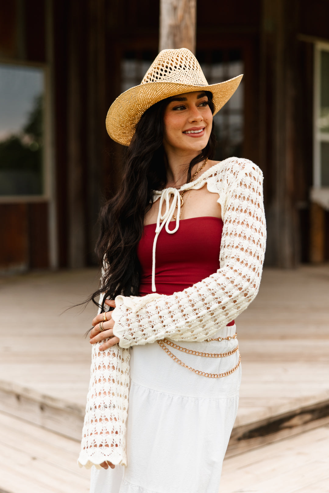 Montecito Raffia Cowboy Hat - Natural