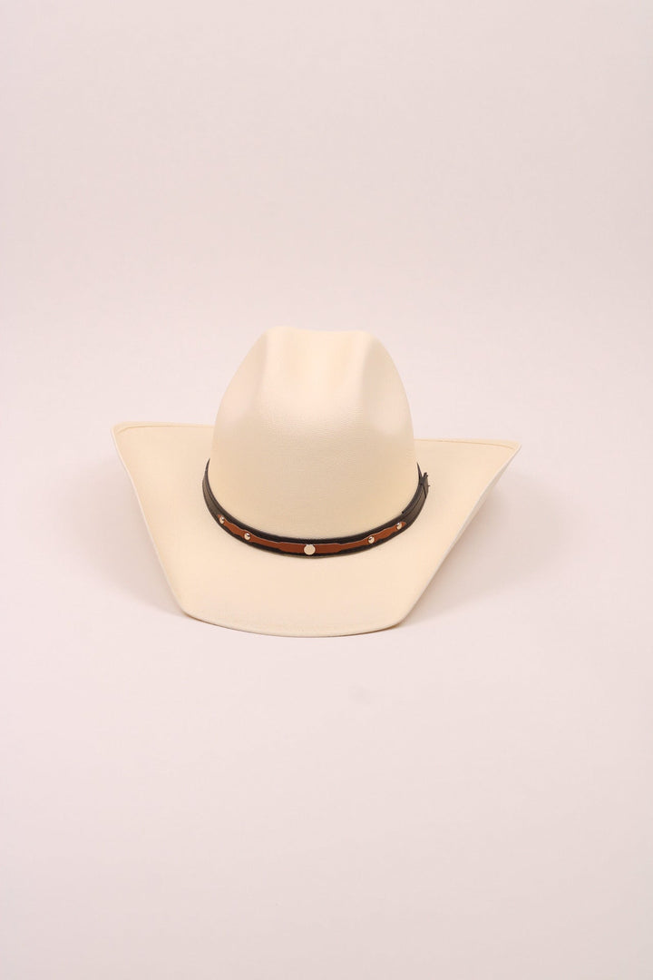 The Lonestar Unisex Bull Rider Straw Cowboy Hat - Ivory