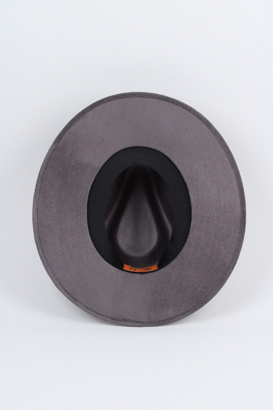 Vegan Suede Rancher Hat - Charcoal Grey