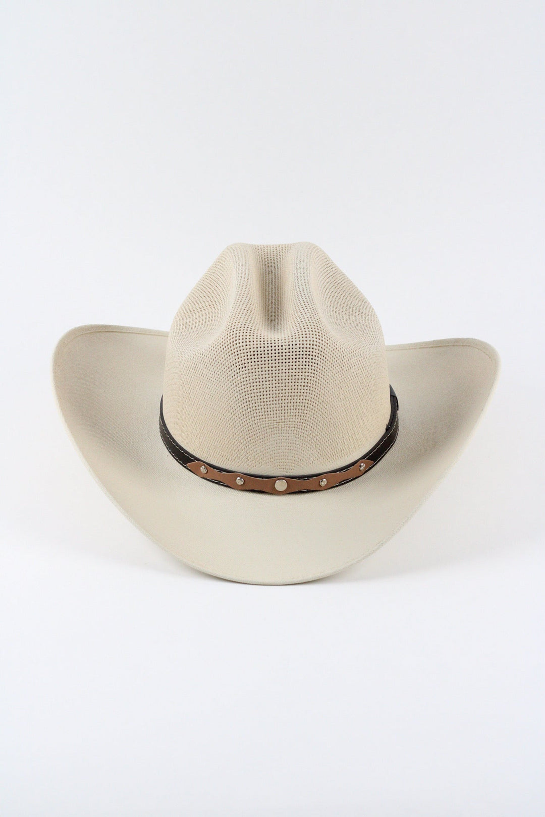 Luckenbach Cattlemen Straw Cowboy Hat - Ivory