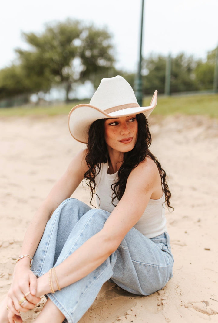 Durango Cowboy Hat - Duo Tone - Ivory + Cappuccino