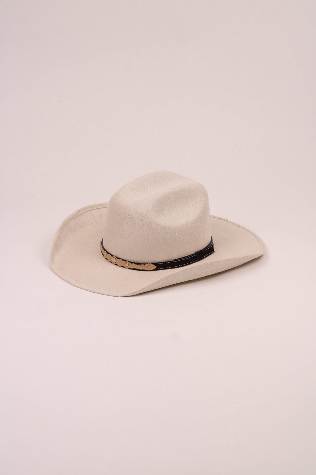 Austin Vegan Suede Cowboy Hat- Ivory