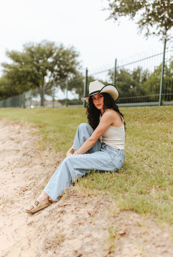 Durango Cowboy Hat - Duo Tone - Ivory + Black