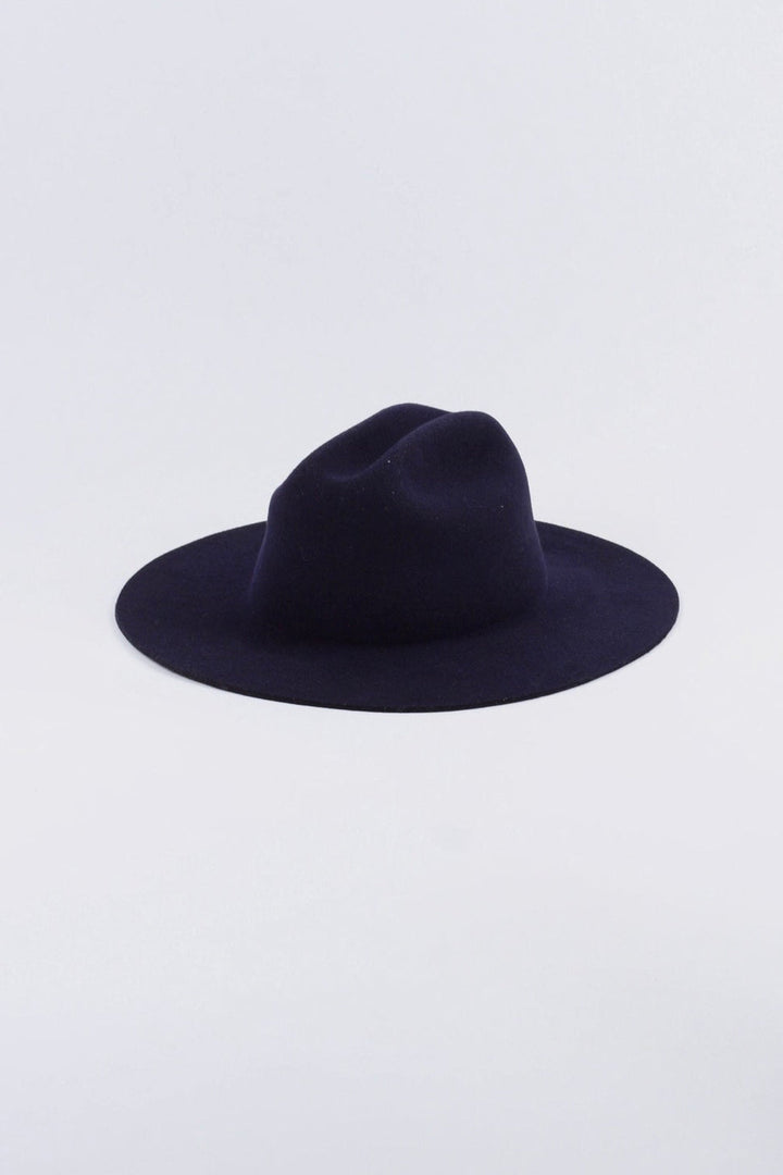Dakota Cattleman Flat Brim Hat - Navy Blue