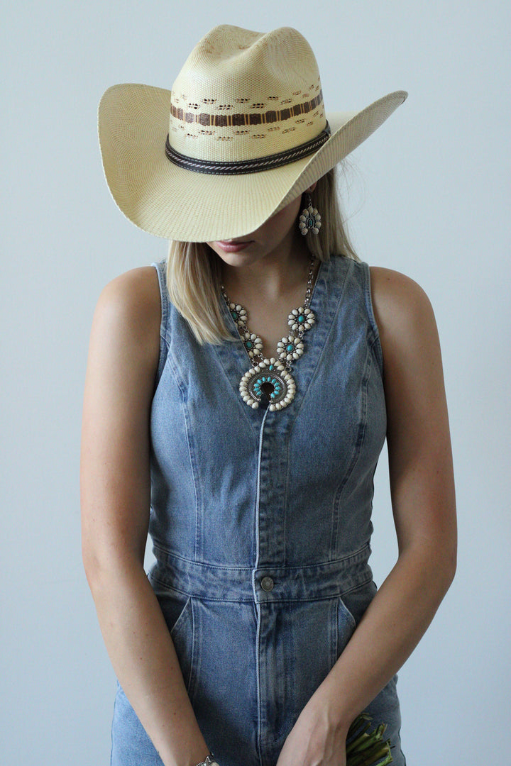 Bailey Bullrider Straw Cowboy Hat - Sahara