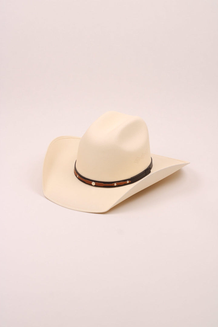 The Lonestar Unisex Bull Rider Straw Cowboy Hat - Ivory