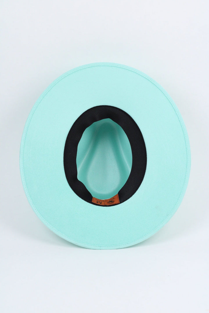 Vegan Suede Rancher Hat - Mint