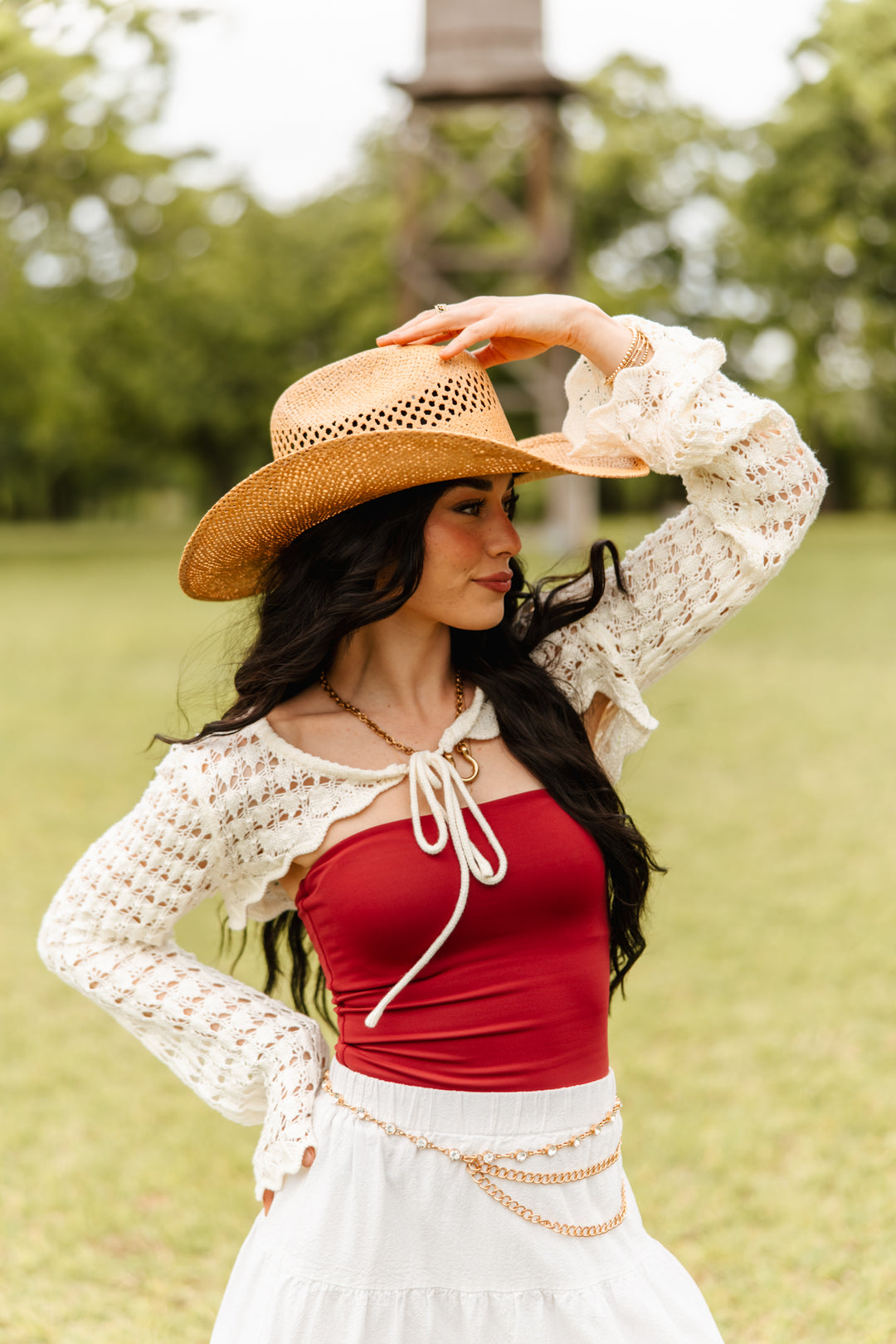 El Dorado Raffia Cowboy Hat - Camel